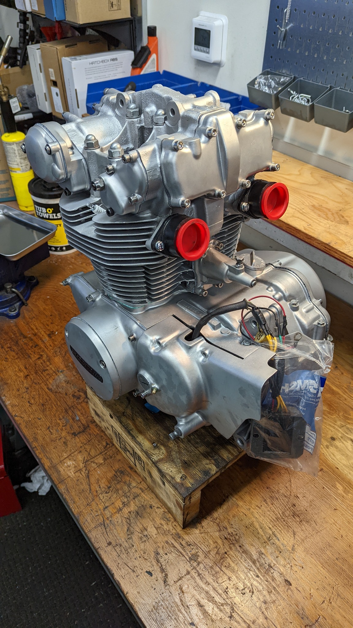 Finished engine assembly
