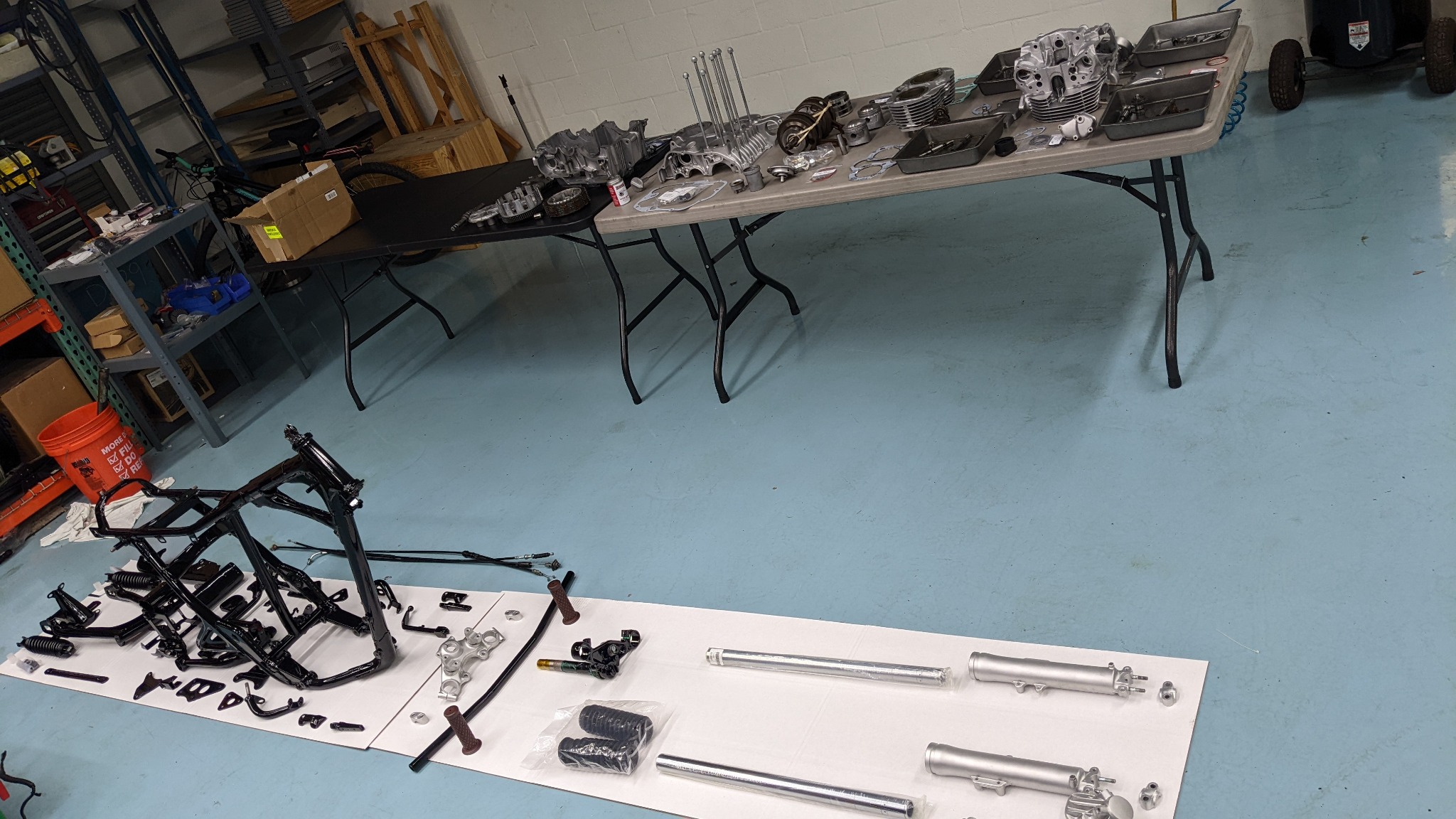Complete motorcycle rebuild